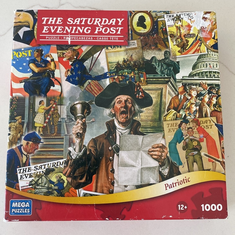 The Saturday Evening Post Patriotic 1000 Piece Mega Puzzles